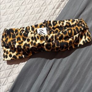 Vixen Crepe Leopard Print Headband